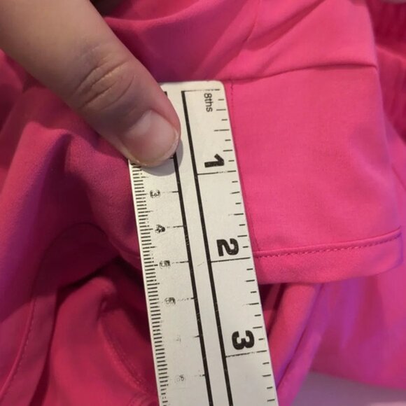 Calvin Klein  2 in 1 Running Dolphin Shape Athletic Shorts Hot Pink XL - Picture 8 of 9